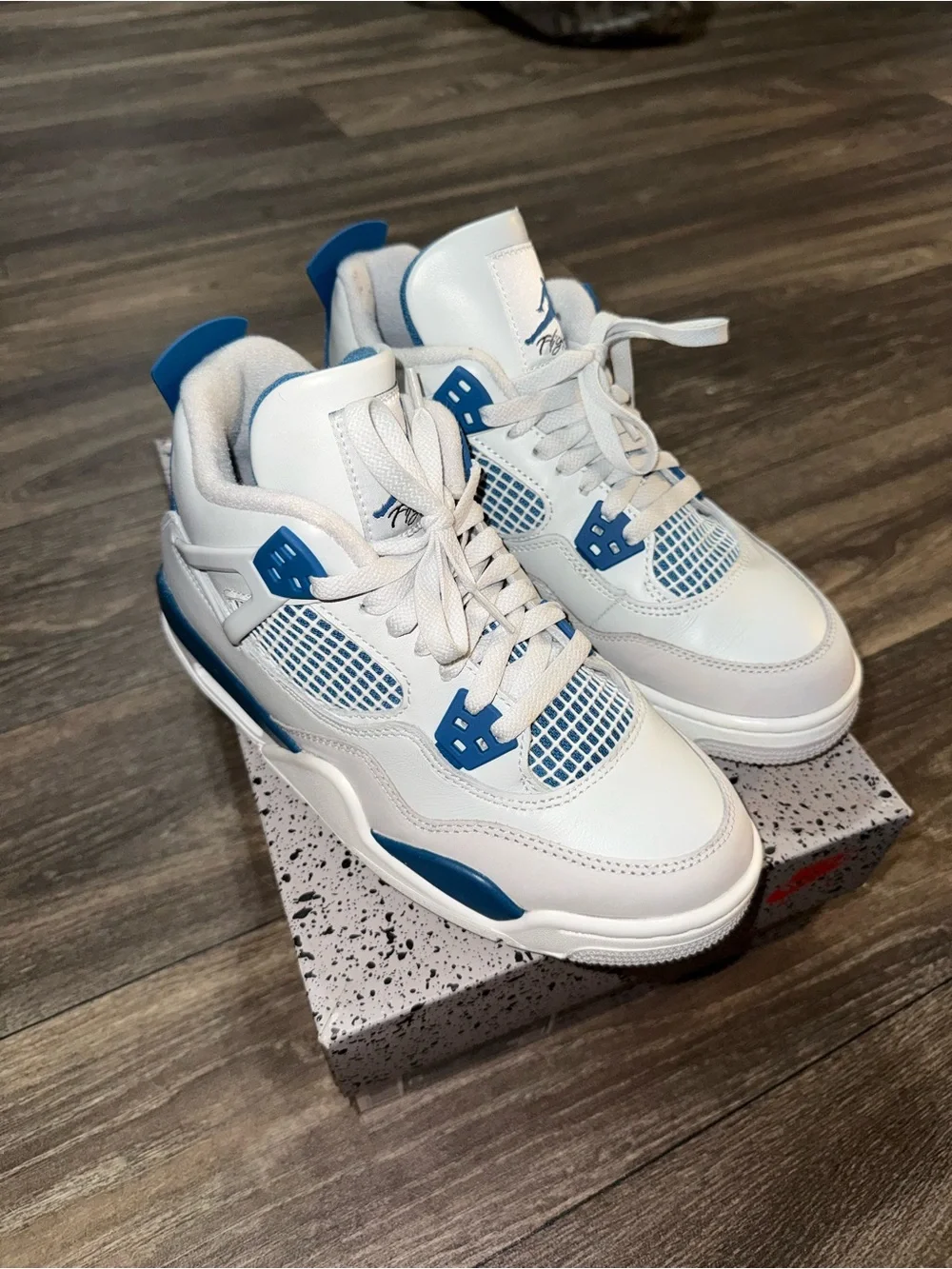 Military Blue 4s - 6Y/7.5W